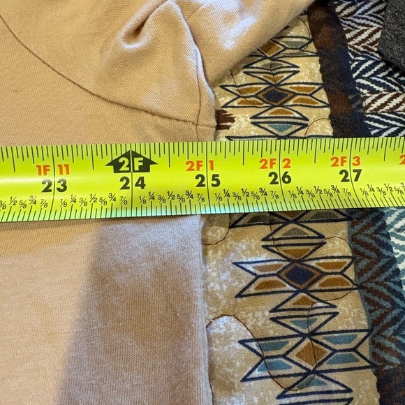 Tan Graphic T-Shirt with Love Design dog Christmas theme - Picture 5 of 7